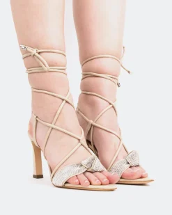 Strappy-L'INTERVALLE Maido, Vanilla Leather/Cuir Vanille