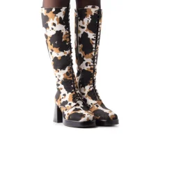 Platform|Tall Boots-L'INTERVALLE Mainz Multi Cow Pony
