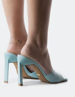 High Heels|Mules-L'INTERVALLE Malbec Blue Leather