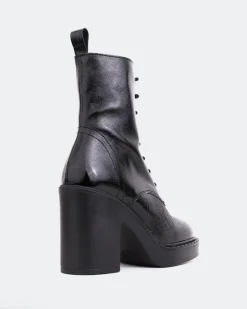 Platform|Lace-up-L'INTERVALLE Maldon Black Naplack