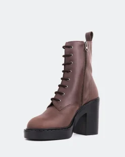 Platform|Lace-up-L'INTERVALLE Maldon Brown Leather
