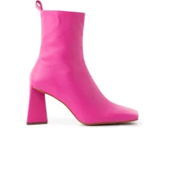 Ankle Boots-L'INTERVALLE Mannedorf Fuschia Leather