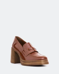 Platforms|Loafers-L'INTERVALLE Mantova Tan Naplack