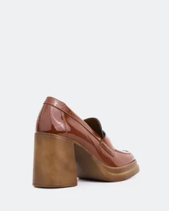 Platforms|Loafers-L'INTERVALLE Mantova Tan Naplack