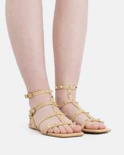 Strappy|Flats-L'INTERVALLE Marcie Camel Leather