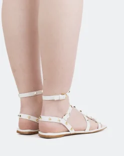 Strappy|Flats-L'INTERVALLE Marcie White Leather