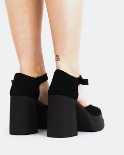 Platforms|Mary-jane-L'INTERVALLE Marconi Black Suede
