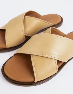Flats-L'INTERVALLE Marigny Camel Leather