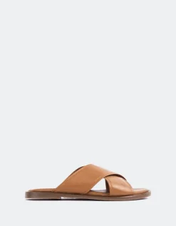 Flats-L'INTERVALLE Marigny Tan Leather