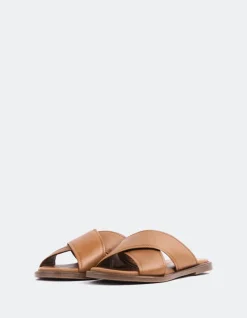 Flats-L'INTERVALLE Marigny Tan Leather
