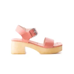 Wood Sandals|Platform-L'INTERVALLE Marion Pink Leather