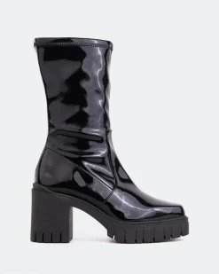 Ankle Boots-L'INTERVALLE Marlow Black Patent