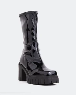 Ankle Boots-L'INTERVALLE Marlow Black Patent