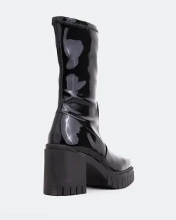 Ankle Boots-L'INTERVALLE Marlow Black Patent