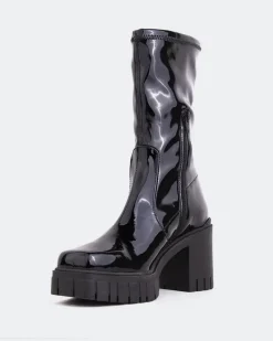 Ankle Boots-L'INTERVALLE Marlow Black Patent