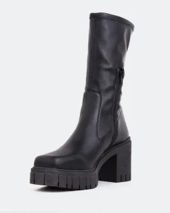 Ankle Boots-L'INTERVALLE Marlow Black Stretch