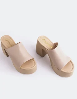 Platform-L'INTERVALLE Marousi Nude Leather