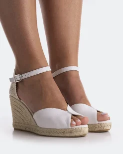 Wedges-L'INTERVALLE Marzia White Leather