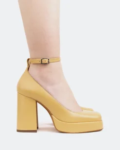 Platforms-L'INTERVALLE Mash, Camel Leather/Cuir Chameau