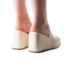 Wedges-L'INTERVALLE Matamoros Off White Leather