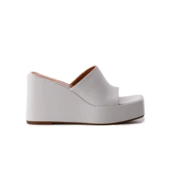 Wedges-L'INTERVALLE Matamoros White Leather