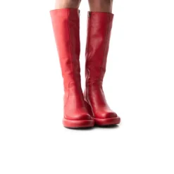 Tall Boots-L'INTERVALLE Maverik Red Leather