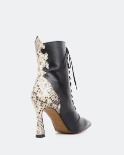 Lace-up|Ankle Boots-L'INTERVALLE Maybelle Black Leather