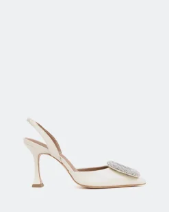 Slingbacks-L'INTERVALLE Mayta Off White Naplack