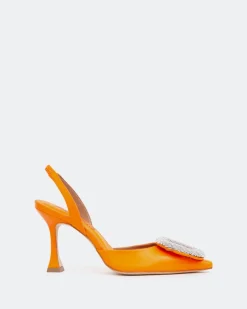 Slingbacks-L'INTERVALLE Mayta Orange Leather