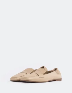 Loafers-L'INTERVALLE Medici Camel Leather