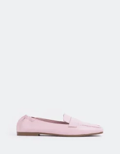 Loafers-L'INTERVALLE Medici Pink Leather