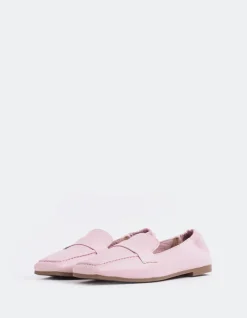 Loafers-L'INTERVALLE Medici Pink Leather