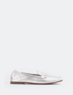 Loafers-L'INTERVALLE Medici Silver Metal