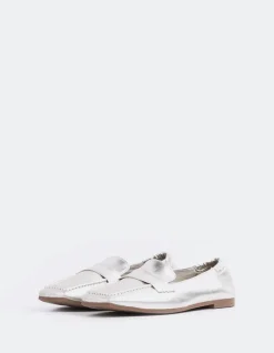 Loafers-L'INTERVALLE Medici Silver Metal