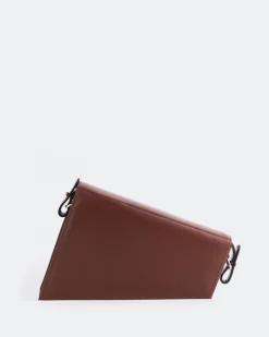 Clutch-L'INTERVALLE Meeka Cognac Leather