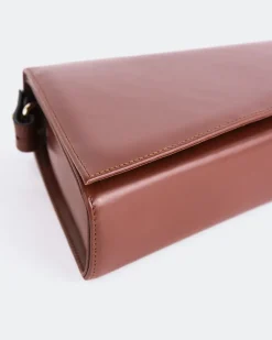 Clutch-L'INTERVALLE Meeka Cognac Leather