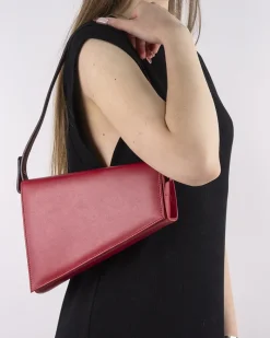 Clutch-L'INTERVALLE Meeka Red Leather