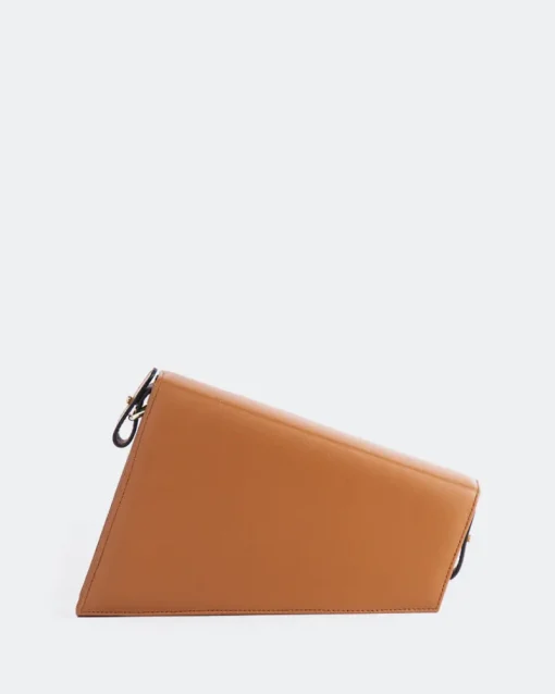 Clutch-L'INTERVALLE Meeka Tan Leather