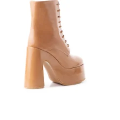 Platform|Ankle Boots-L'INTERVALLE Mellow Camel Leather