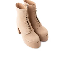 Platform|Ankle Boots-L'INTERVALLE Mellow Nude Suede