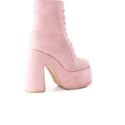 Platform|Ankle Boots-L'INTERVALLE Mellow Pink Suede