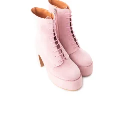 Platform|Ankle Boots-L'INTERVALLE Mellow Pink Suede