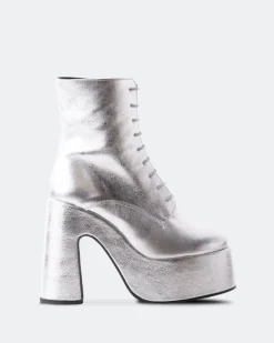 Platform|Ankle Boots-L'INTERVALLE Mellow Silver Metal