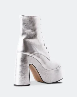 Platform|Ankle Boots-L'INTERVALLE Mellow Silver Metal