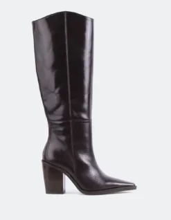 Tall Boots-L'INTERVALLE Melville Brown Leather