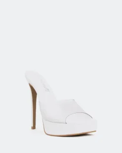 Platform|High Heels-L'INTERVALLE Meredith, White Clear/Vinyl Blanc
