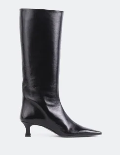 Tall Boots-L'INTERVALLE Merit Black Leather