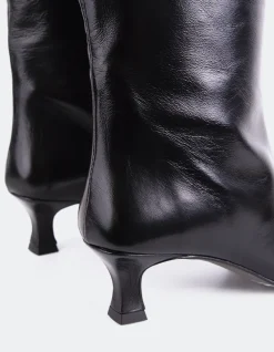 Tall Boots-L'INTERVALLE Merit Black Leather