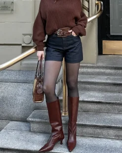 Tall Boots-L'INTERVALLE Merit Chestnut Leather