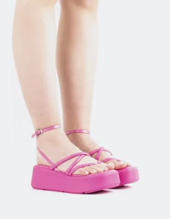Platform-L'INTERVALLE Miel Pink Leather
